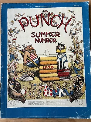 PUNCH MAGAZINE 1938 Summer Number Thomas Derrick Fougasse ILLUSTRATED • £16