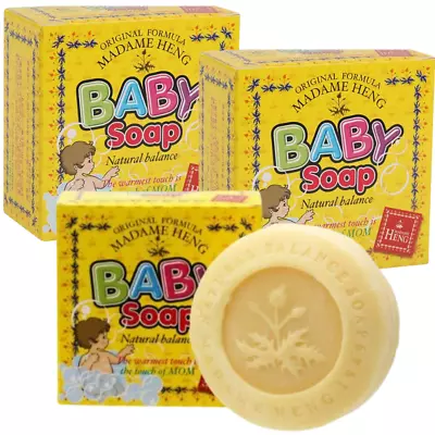 Baby Soap Natural Herbal Preserves Baby's Skin Bright Free From Rashes 3x150g. • $26.80