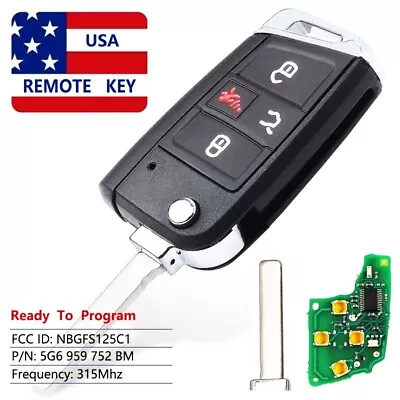 For Volkswagen Golf Jetta GTI 2018 2019 2020 2021 Remote Key Fob 5G6 959 752 BM • $37.99