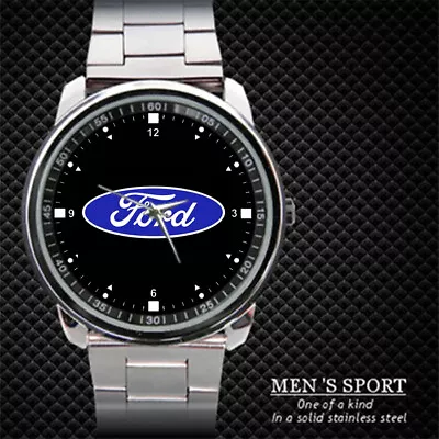 Ford Logo Men's Stainless Metal Watch • $18.90