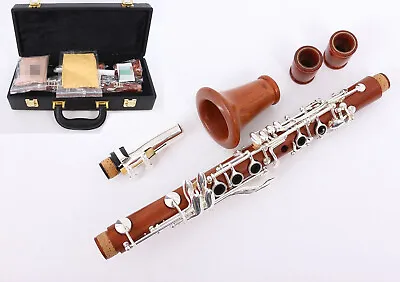 Professional E Flat Clarinet Rosewood Eb Key Clarinet Good Sound Case 2 Barrels • $284.82