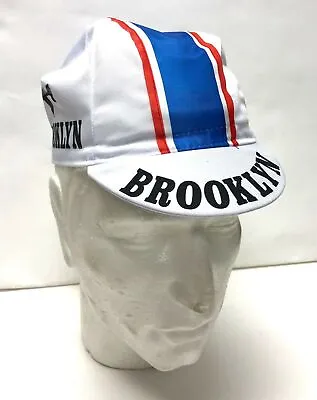 $14.95 • Buy Brooklyn Vintage Cycling Cap In White - Made In Italy By Apis