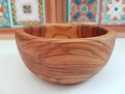 Olive Wood Bowl Serving Dipping Nuts Appetizer Olive Wood Bowl 12cmx5.5cm • £9.99