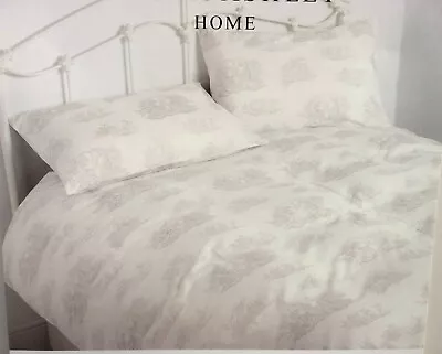 Original Laura Ashley Toile Dove Grey King Size Bed Set Rare • £125