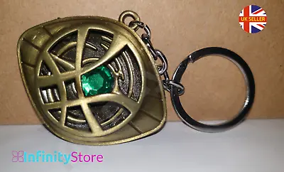 £4.99 • Buy Doctor Strange Keyring Eye Of Agamotto Time Stone Dr Strange Keychain Gift UK