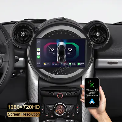 For Mini Cooper Countryman Paceman Car Radio Stereo Android 12 Apple Carplay GPS • $254.21