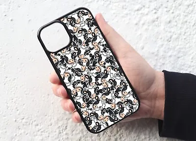 Cute Cow Kawaii Farm Animal Sticker Bomb Phone Case Cover Fits IPhone & Samsung • £9.95