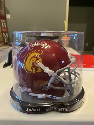 Marcus Allen Trojan Signed Mini Helmet Beckett COA • $100