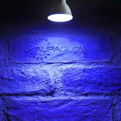 Auraglow LED Coloured GU10 Spotlight Light Bulb - BLUE • £14.99