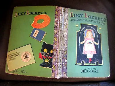 1928 Stated 5th Printing LUCY LOCKET THE DOLL WITH A POCKET John Rae Color Plate • $24.99