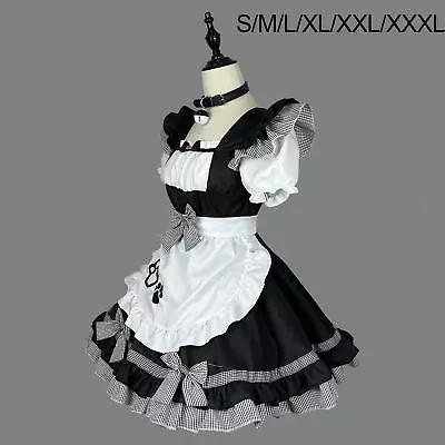 Cute French Maid Costume Japanese Anime Fancy Dress Cosplay For Halloween • £21.70