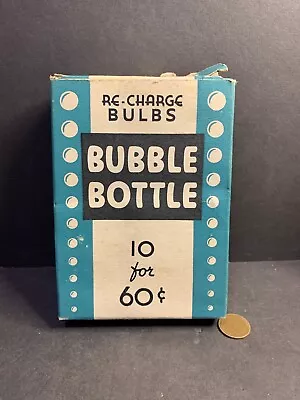 Vintage 1936 Bubble Bottle Seltzer Re-Charge Bulbs NOS Eaton Detroit Metal Co. • $15