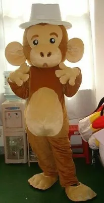 Monkey Mascot Costume Suit Cosplay Party Game Outfit Advertising Halloween Adult • $138.37