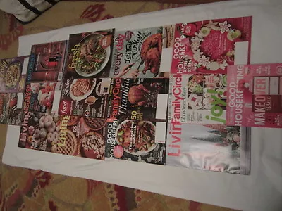 Lot Of Women's & Recipe Magazines November & December 2016 Family Circle Living • $19.95