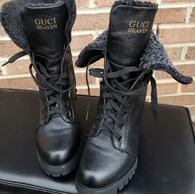 Womens Military Styled High Heel Combat Boots • $15