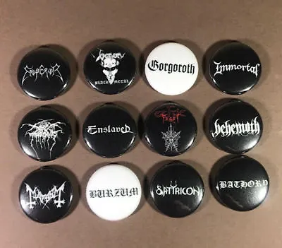 Black Metal 1  PIN BUTTON Lot Venom Bathory Mayhem Celtic Frost Immortal • $7.99