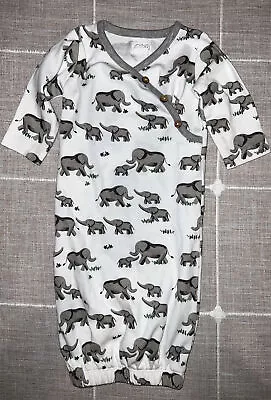 Mud Pie Unisex Baby Elephant Gown Size 0-3 Months • $10
