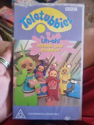 Teletubbies - Uh-oh! Messes And Muddles (VHS 1998) PAL • $25