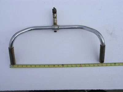 $30 • Buy Vintage BICYCLE HANDLEBARS GOOSENECK GRIPS Chrome Cruiser Beach 