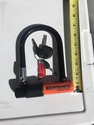 Kryptonite Evolution Mini U Bike Lock And Key 7” Comes With Three Keys Used • $34.99