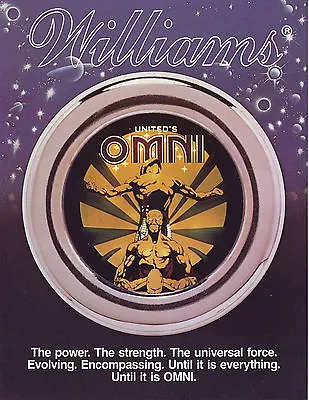 Omni 1982  Original Shuffle Alley Sales Flyer Promo Bowling Game Art • $28.05