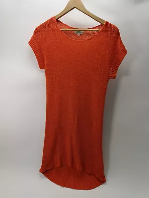 Matalan Papaya Weekend Orange Knit Dress Size 8 • £7.99