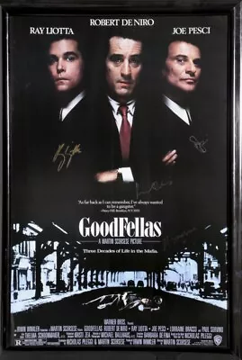 Deniro Scorsese Pesci Liotta Autographed Goodfellas Signed Poster 38 X 21.5 • $699.99