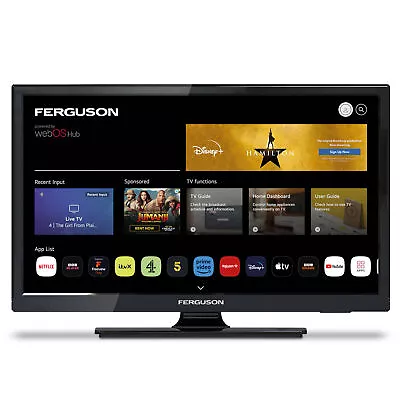 Ferguson 19″ Smart WebOS Traveller 12-Volt TV With Freeview Play • £184.99