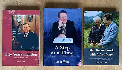 Jan De Vries: A Step At A Time & Fifty Years Fighting (both SIGNED 1st Ed.’s) &… • £29.99