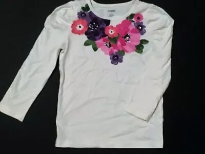 Gymboree STYLISH CORGI/FALLING FOR FEATHERS Floral Neckline Top ~ Sz 6 ~ NWT! • $10.99