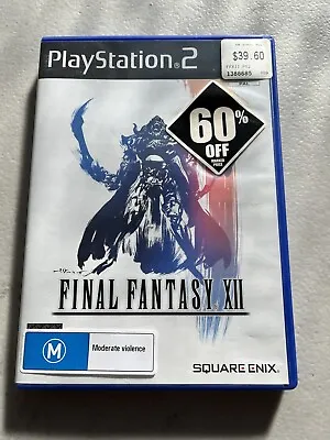 Final Fantasy XII (PS2) [PAL] - Playstation 2 (with Manual) FFXII - Non Platinum • $13.98