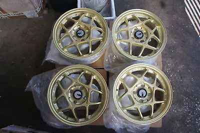 For Ek9 Ef8 Ef9 Sb3 Eg6 Eg9 Dc2 HA3 Ha4 JDM 14  GOLD Classic Racing Style Wheels • $708.22