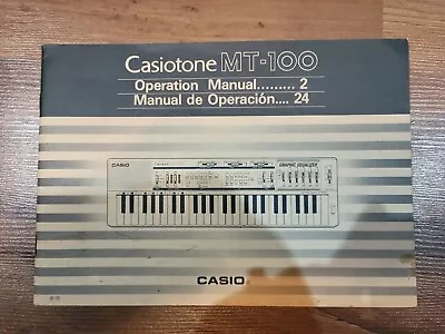 Original Casiotone MT-100 Manual • $51.27