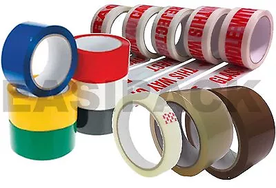 Colour Caution Fragile Packing Tape Sellotape Packaging Brown Tape 48MM X 66M • £225