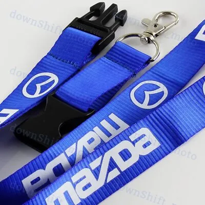 NEW MAZDA Blue Lanyard Keychain Quick Release MAZDASPEED RX7 RX8 MIATA MX5 13B • $5.30