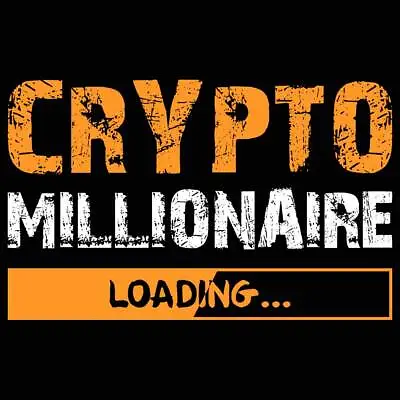 Crypto Millionaire Loading Bitcoin Currency - Mens Funny Novelty T-Shirt Tshirts • $25.60