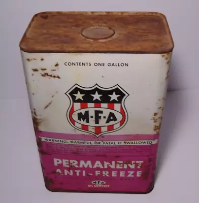 1960s Old Vintage MFA OIL CAN 1 GALLON OIL CAN MISSOURI FARMERS ASSOCIATION MFA • $34.99