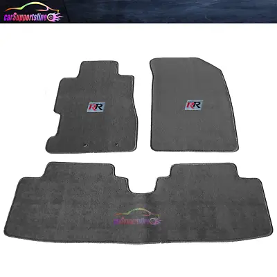 Fit For 01-05 Honda Civic Gray Nylon Floor Mats Front Rear Carpets & RR • $57.99