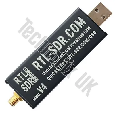 RTL-SDR.com V4 USB SDR Receiver 1ppm TCXO R828D Tuner RTL2832U • £39.99