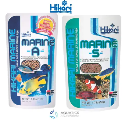 Hikari Marine Pellets- Marine S Or Marine A- Superior Saltwater Fish Food  • £6.99