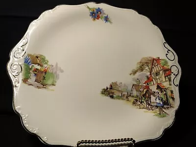 J&G Meakin Sol Dinner Plate The Old Days Country Cottage Fox Hunt Scene 10.75  • $25.60