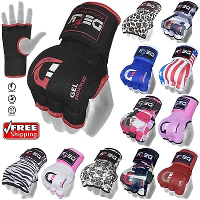 DEFY™ Gel Padded Inner Gloves With Hand Wraps MMA Muay Thai Boxing Fight PAIR  • $7.99