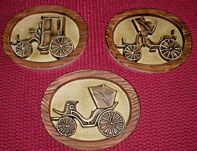 1953-1971 Lefton’s Exclusive Japan 3 Set Antique Carriage/Car Wall Art Unique • $48