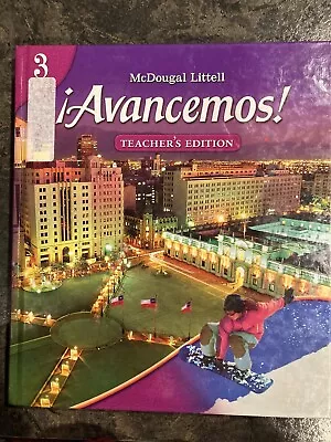 Avancemos!: Teacher S Edition Level 3 2007 By McDougal Littell • $6.50