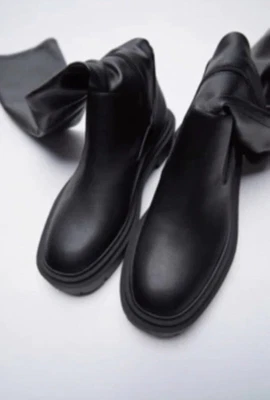 $30 • Buy NEW Black Zara Knee High Boots Size 8