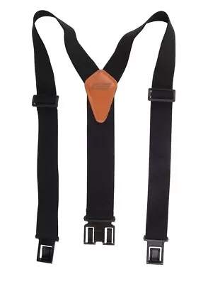 Dickies Men'S Perry Y-Back Adjustable Suspender Black Elastic Webbing Y Clips • $18.95