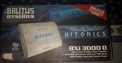 Hifonics Brutus B3 BXi 3000D Digital Mono Car Amp For Subwoofer 1500Watts RMS • £299.99