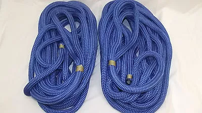 NEW Pair (2) 3/4  X 10' Double Braid Nylon Dock Line Mooring Anchor Rope Boat • $59.95