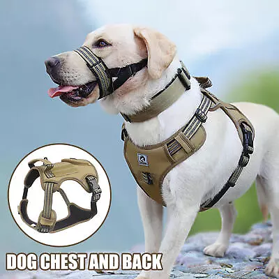 Dog Harness Adjustable Pet German Shepherd K9 Pet Training Vest Dog Harness M • $56.51