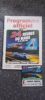 1982 Le Mans Programme With Original Ticket  • £35